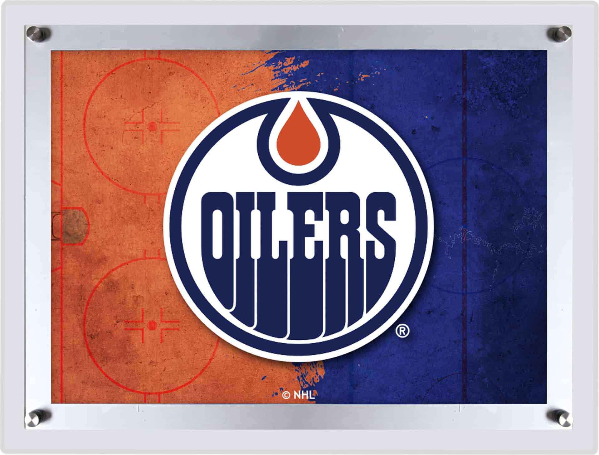 Edmonton Oilers A4 Backlit LED Sign