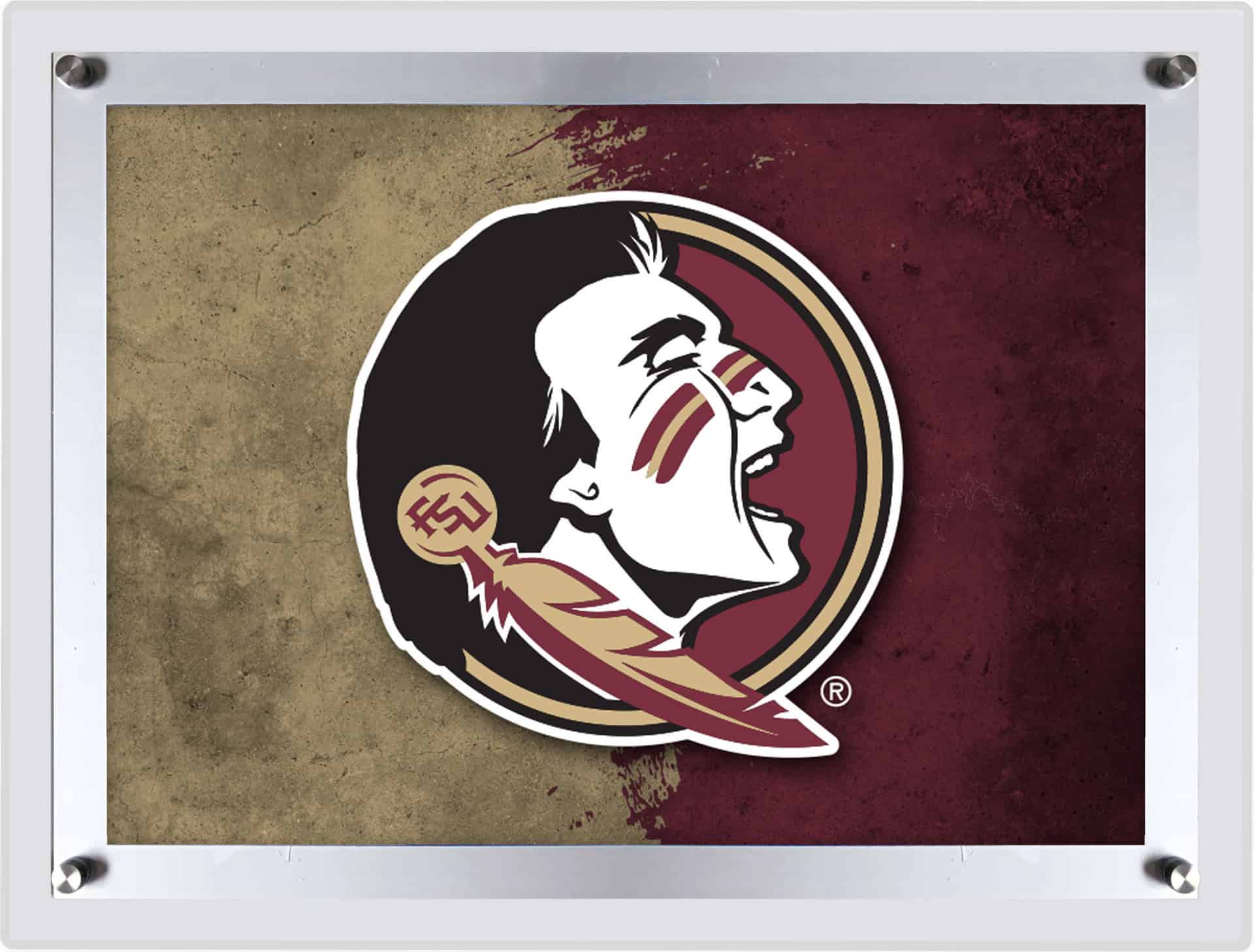 Florida State (Head) A3 Backlit LED Sign