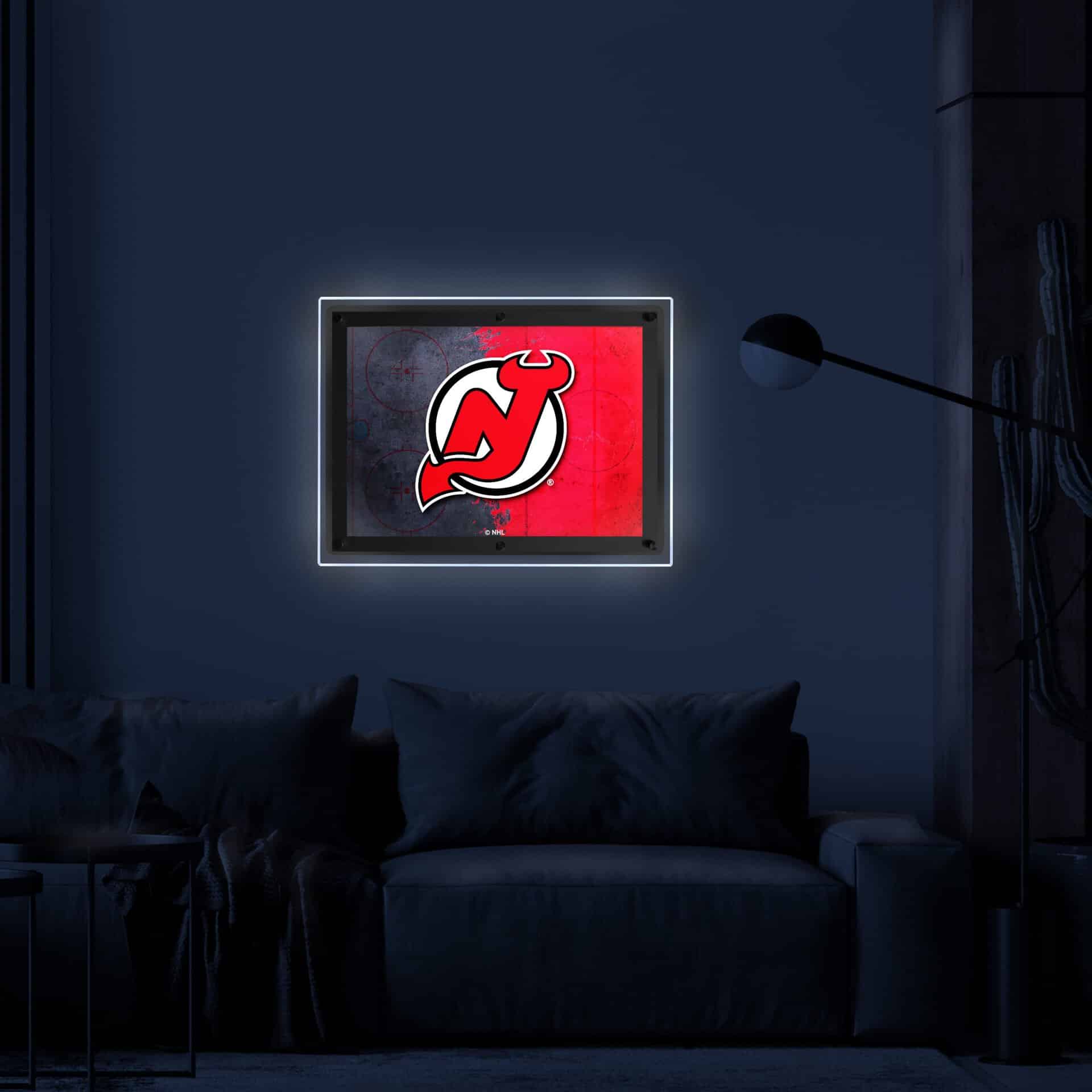New Jersey Devils A4 Backlit LED Sign