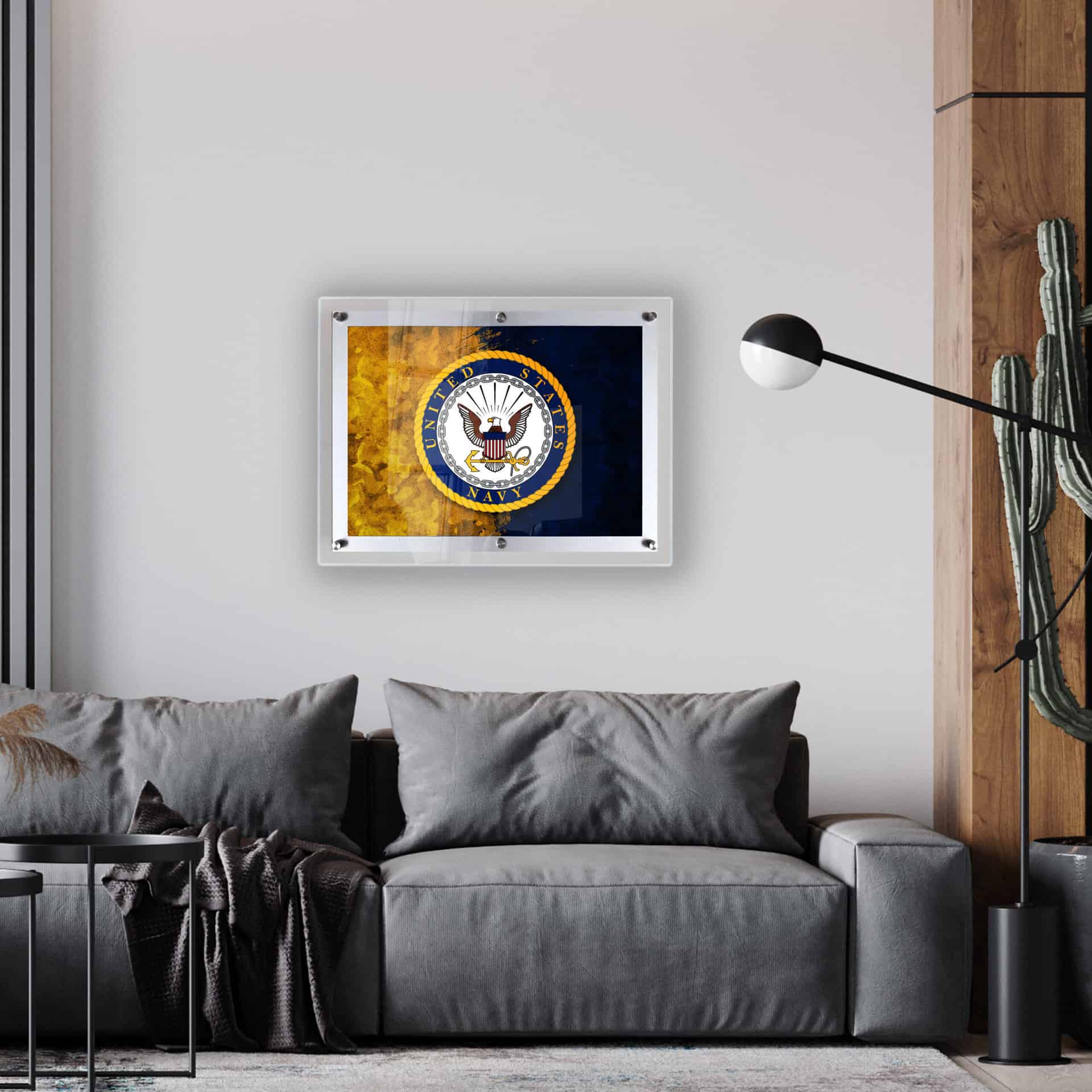 United States Navy A4 Backlit LED Sign