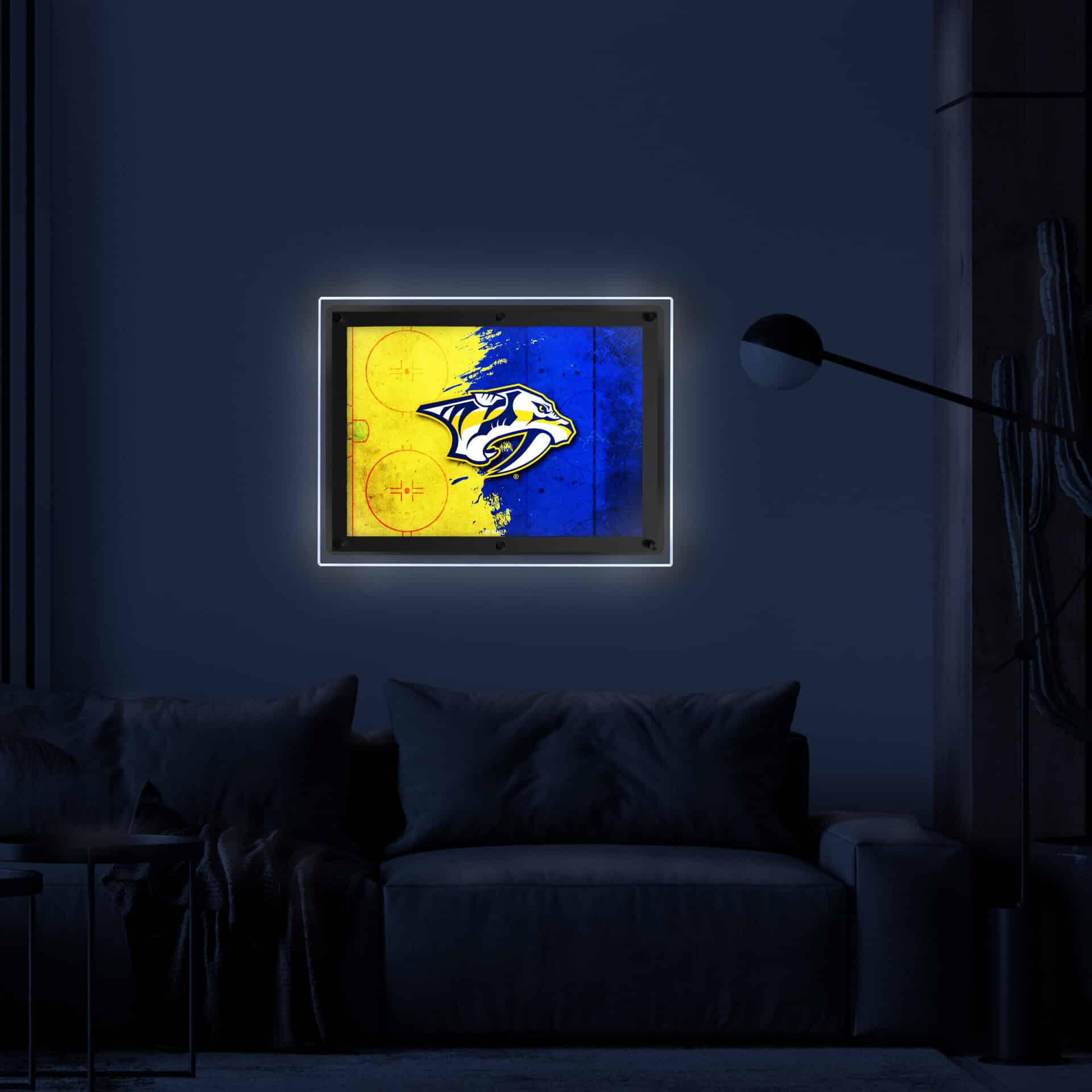 Nashville Predators A4 Backlit LED Sign
