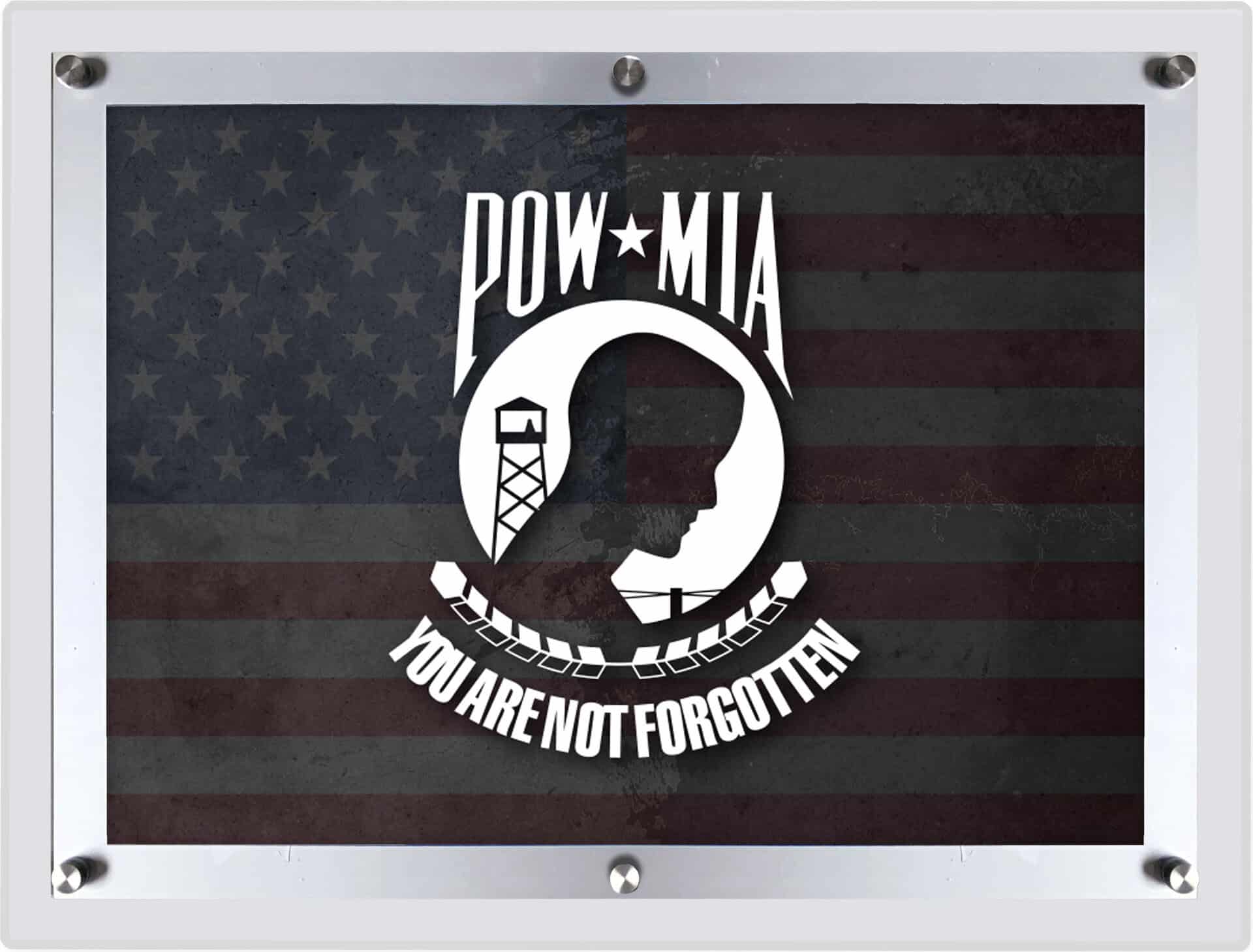 POW/MIA LG Backlit LED Sign