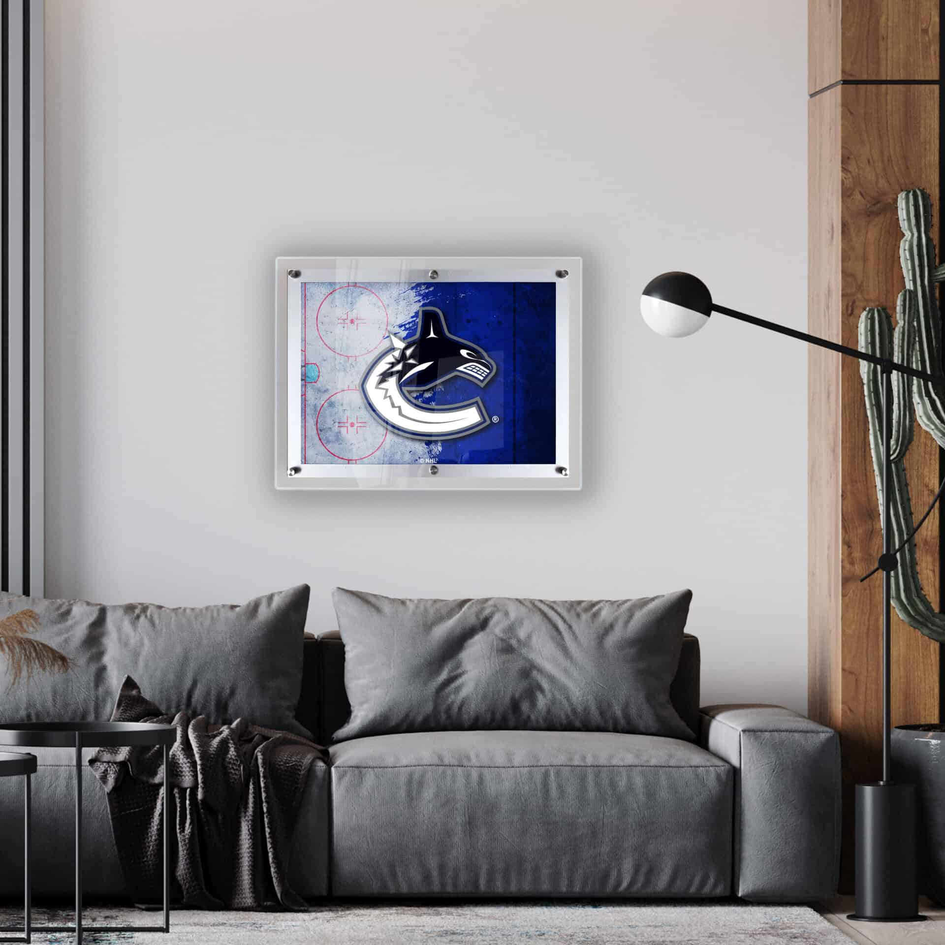 Vancouver Canucks A4 Backlit LED Sign