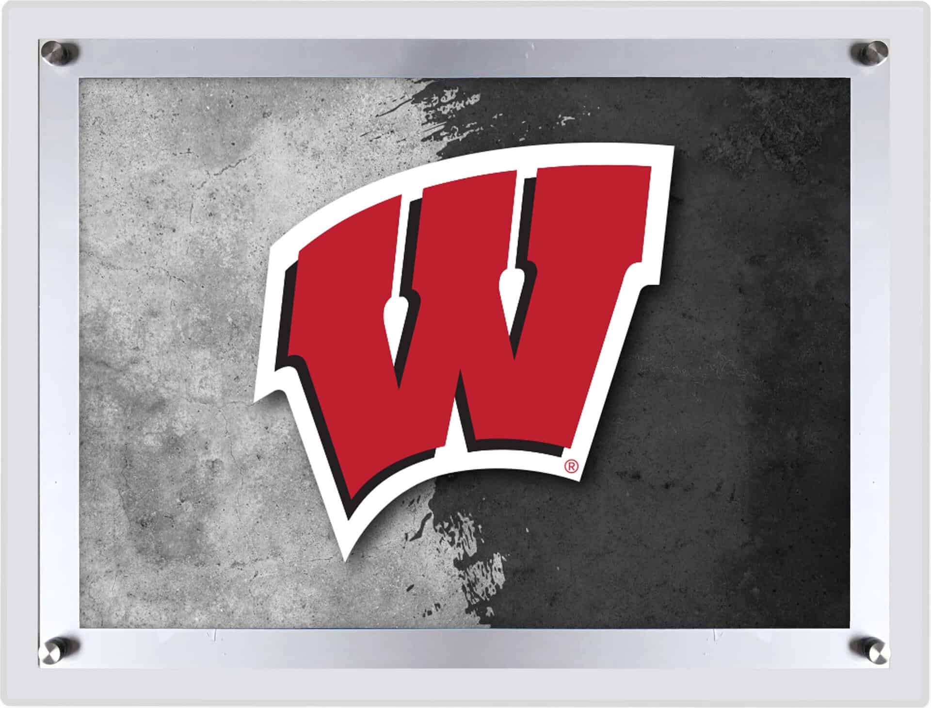 University of Wisconsin (W) A3 Backlit LED Sign