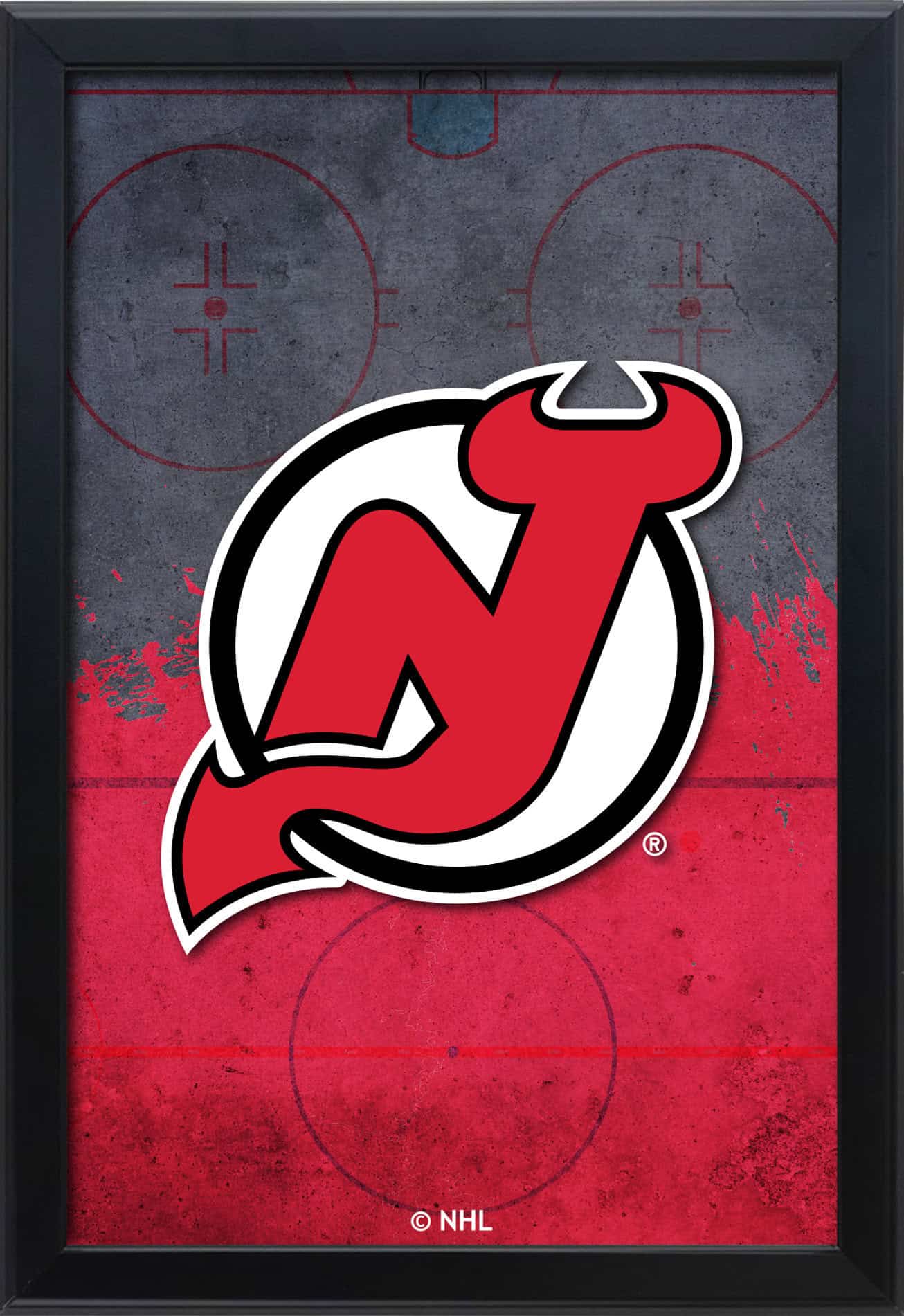 New Jersey Devils 16x24 Snapframe Lightbox