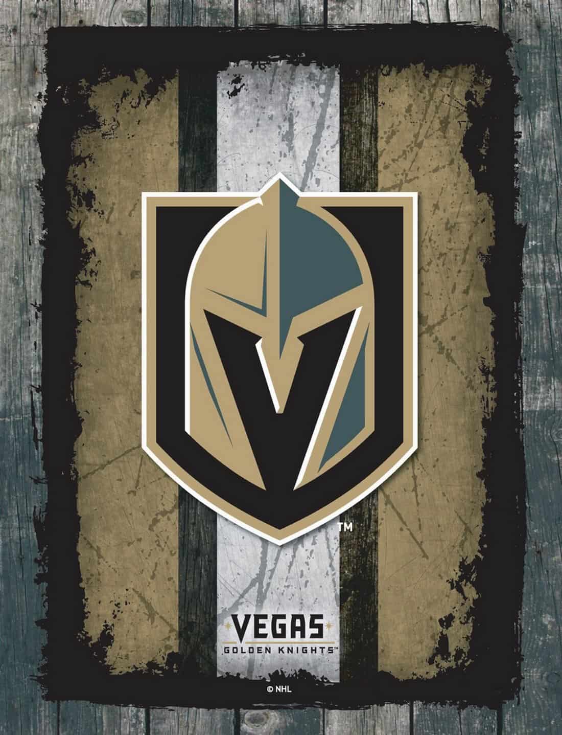 Vegas Golden Knights 15x20 Logo Canvas Wall Art (Alternate)