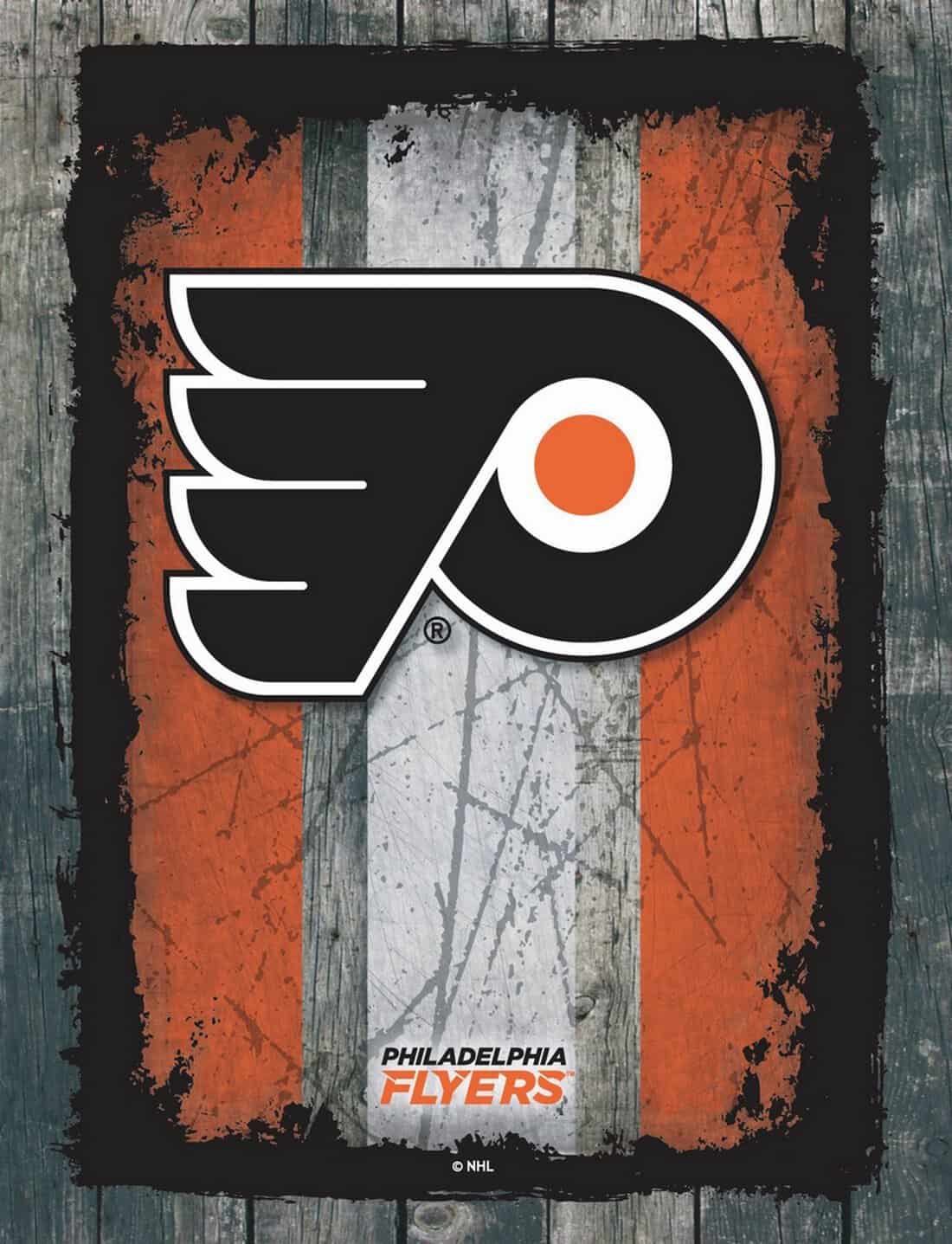 Philadelphia Flyers 24x32 Logo Canvas Wall Art (Alternate)