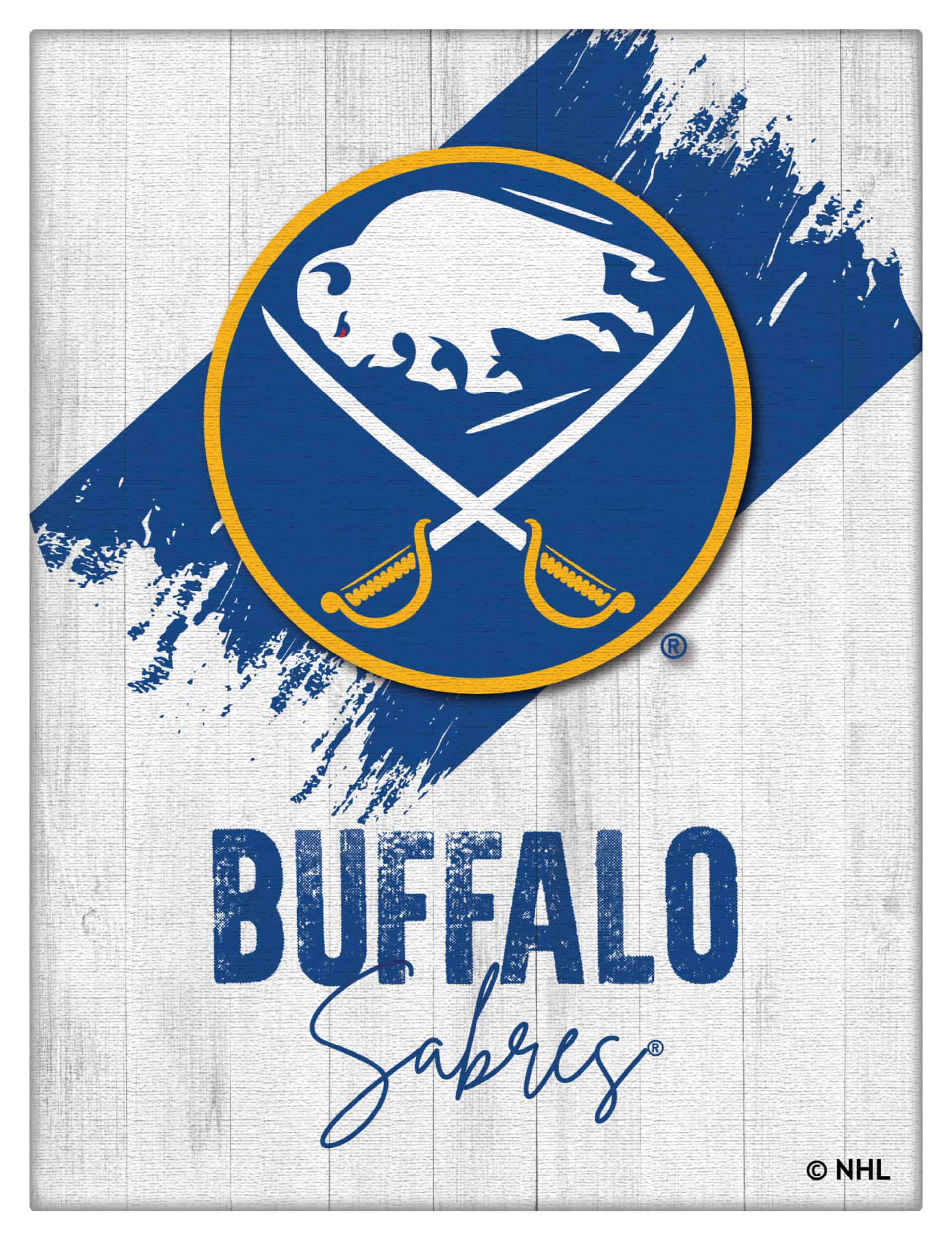 Buffalo Sabres 24x32 Logo Canvas Wall Art (Portrait)