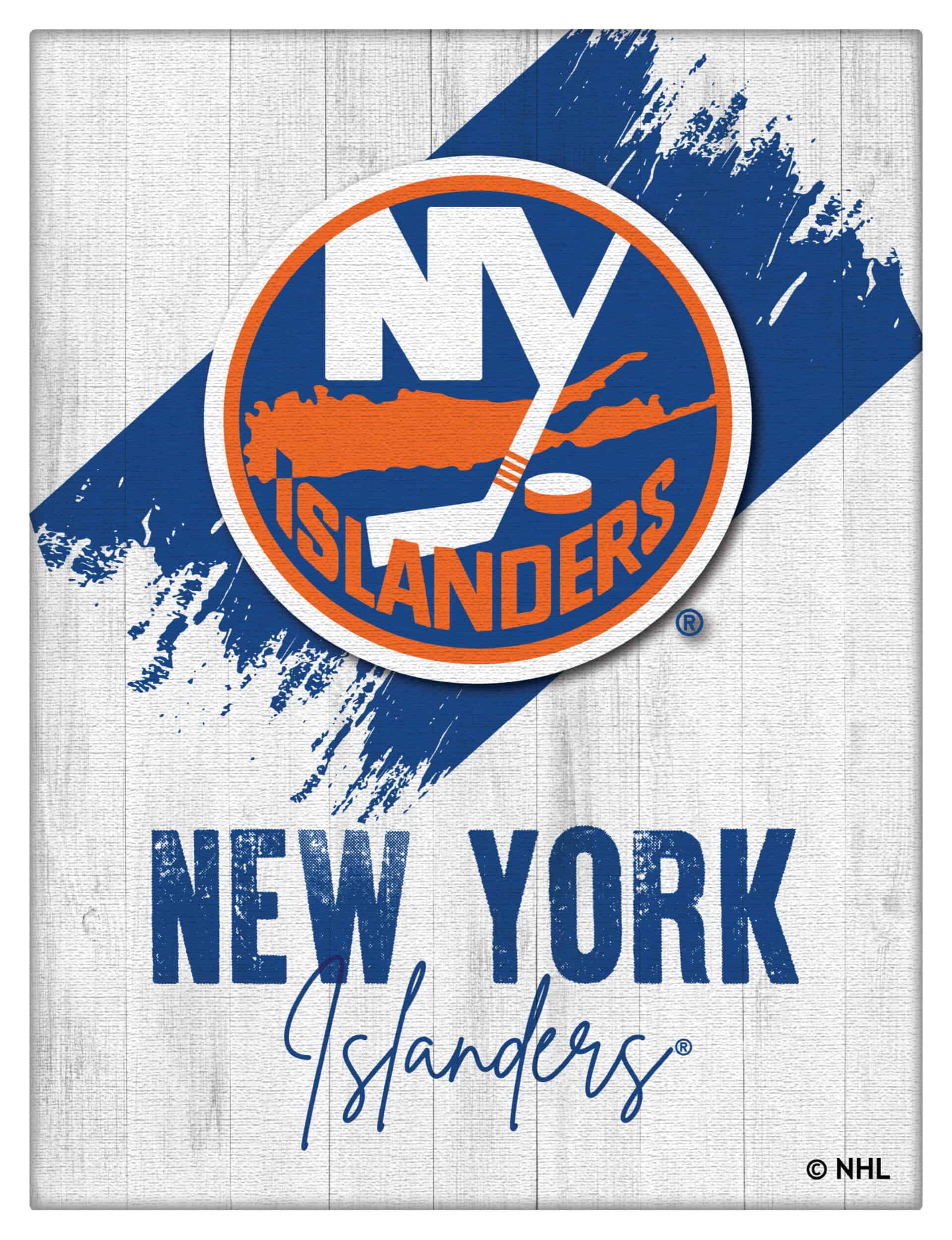 New York Islanders 24x32 Logo Canvas Wall Art (Portrait)