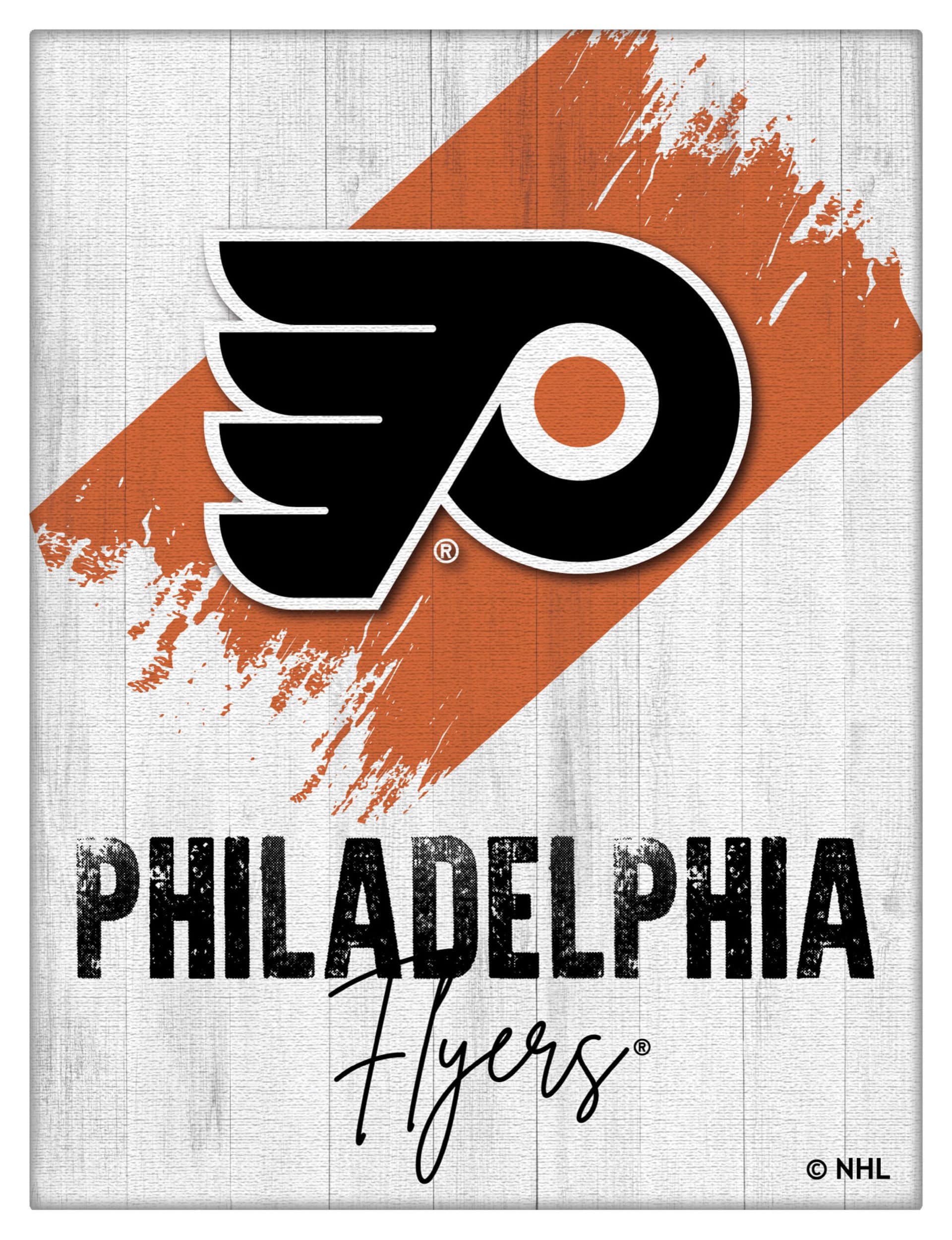 Philadelphia Flyers 24x32 Logo Canvas Wall Art (Portrait)