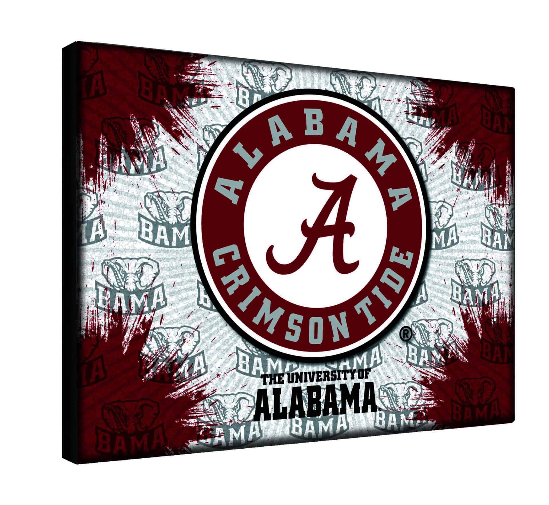 University of Alabama (Script A) 24x32 Logo Canvas Wall Art