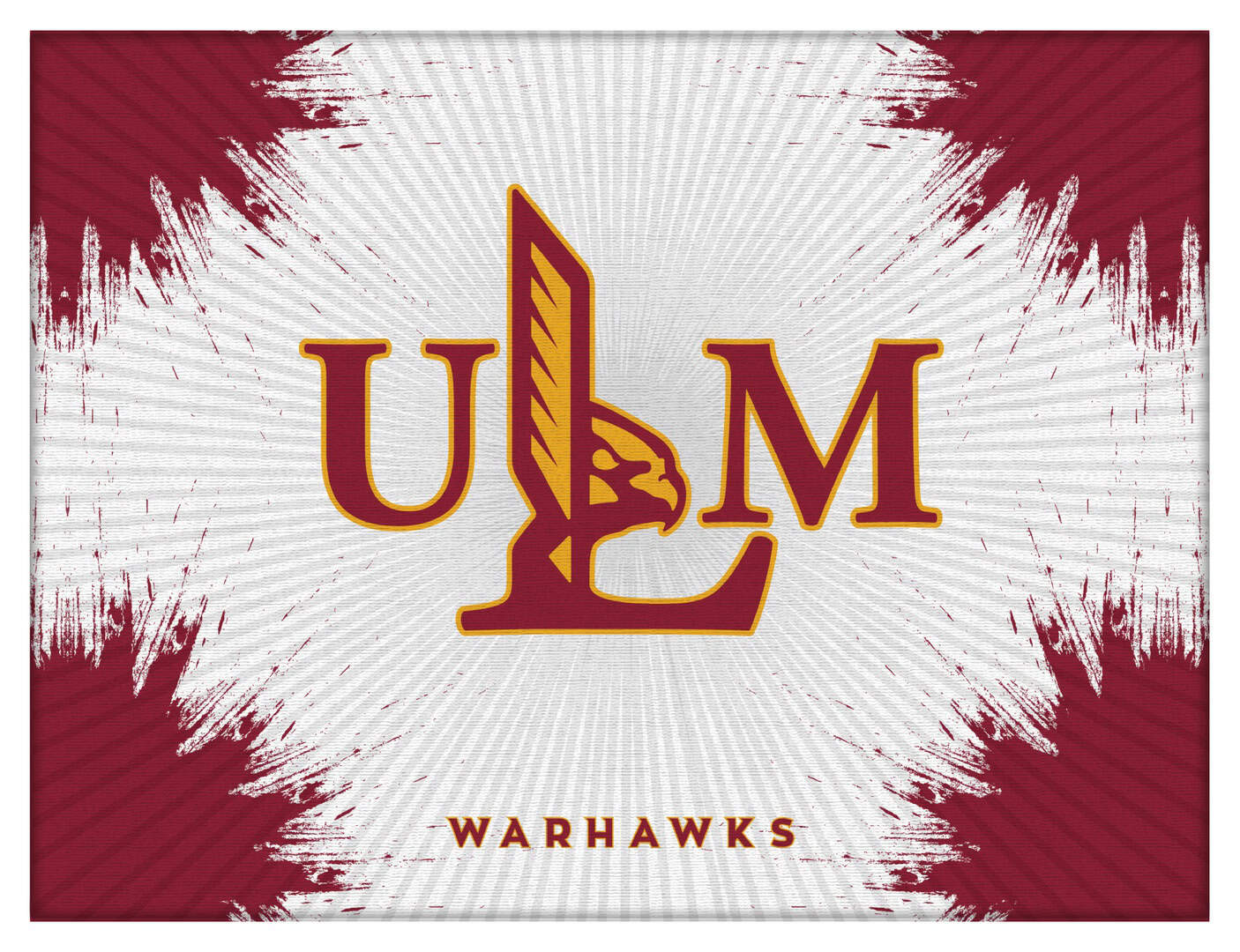 University of Louisiana at Monroe 24x32 Logo Canvas Wall Art