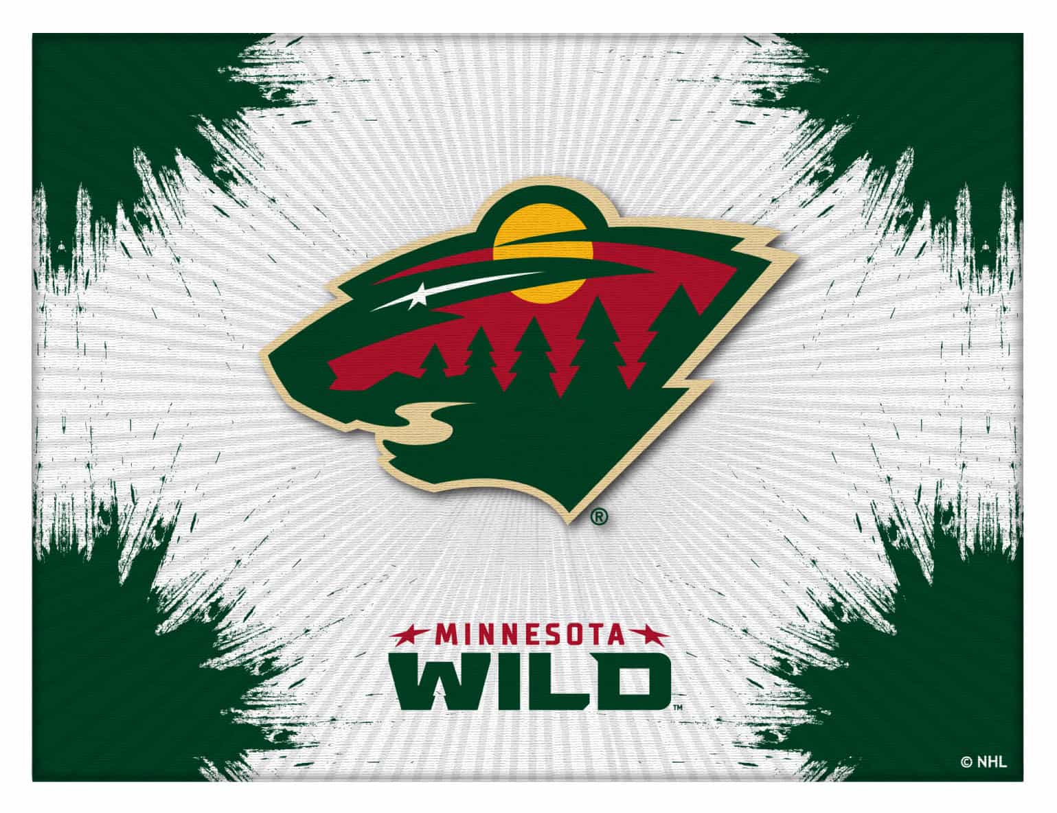 Minnesota Wild 15x20 Logo Canvas Wall Art