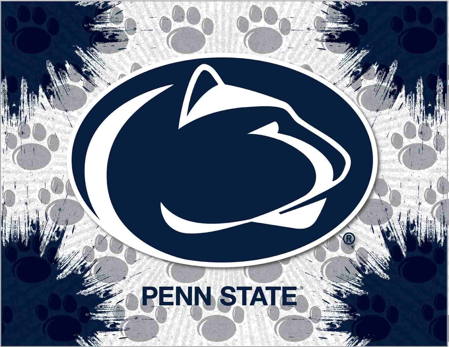 Pennsylvania State University 15x20 Logo Canvas Wall Art