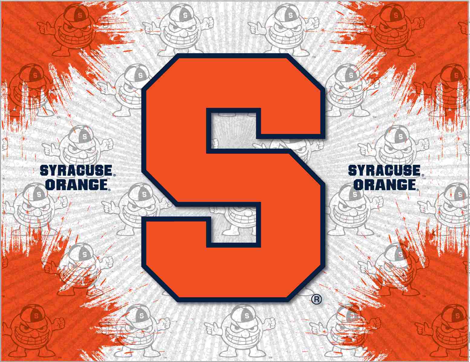 Syracuse University 15x20 Logo Canvas Wall Art