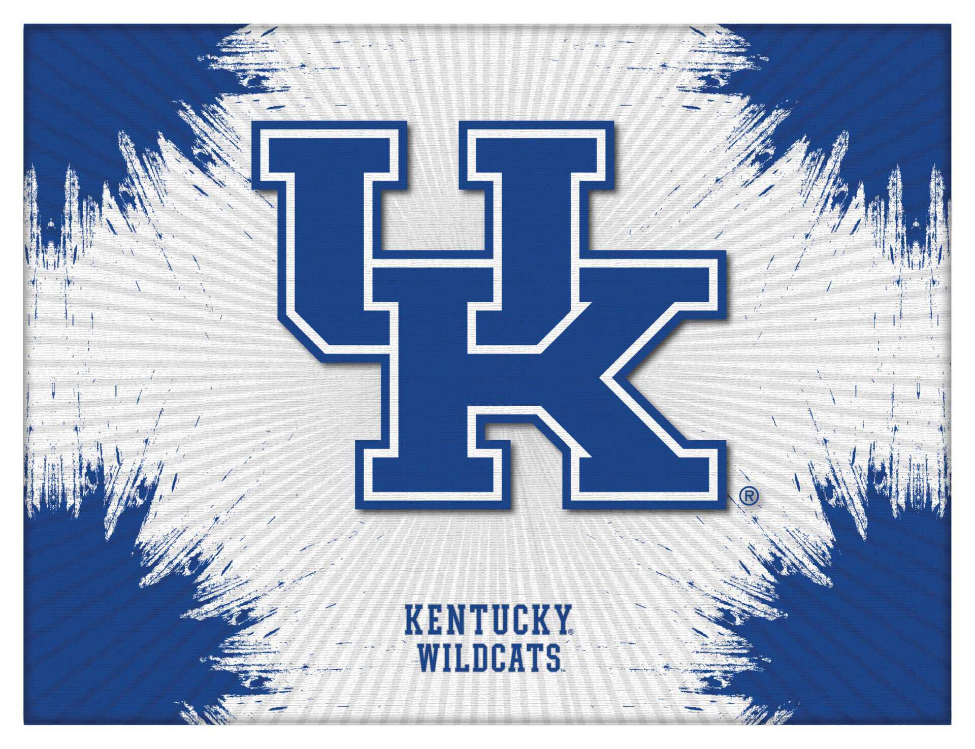 University of Kentucky (UK) 15x20 Logo Canvas Wall Art
