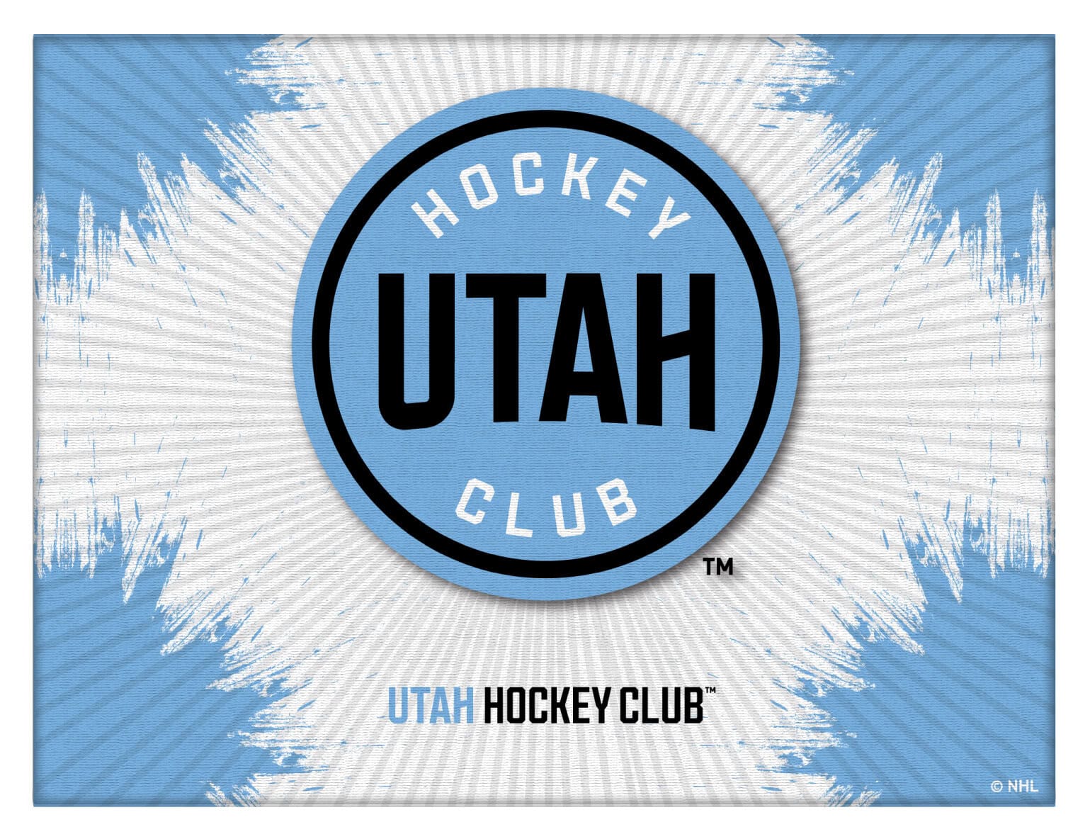 Utah Hockey Club 15x20 Logo Canvas Wall Art