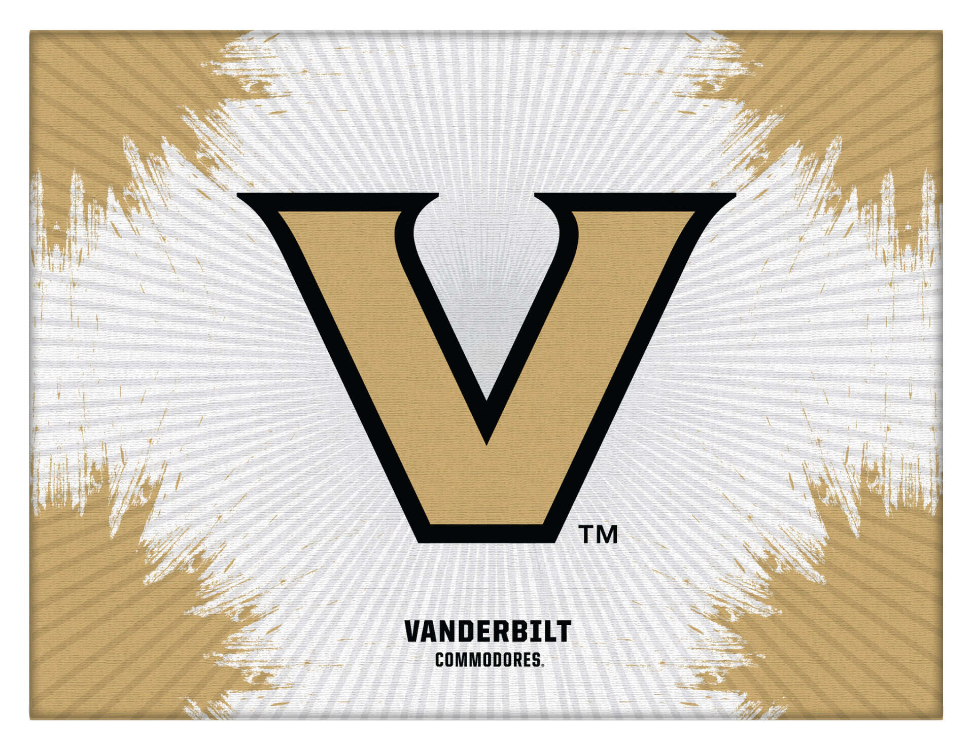 Vanderbilt University 24x32 Logo Canvas Wall Art