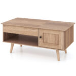 Lift Top Coffee Table with Hidden Storage and Multi-Tier Shelves