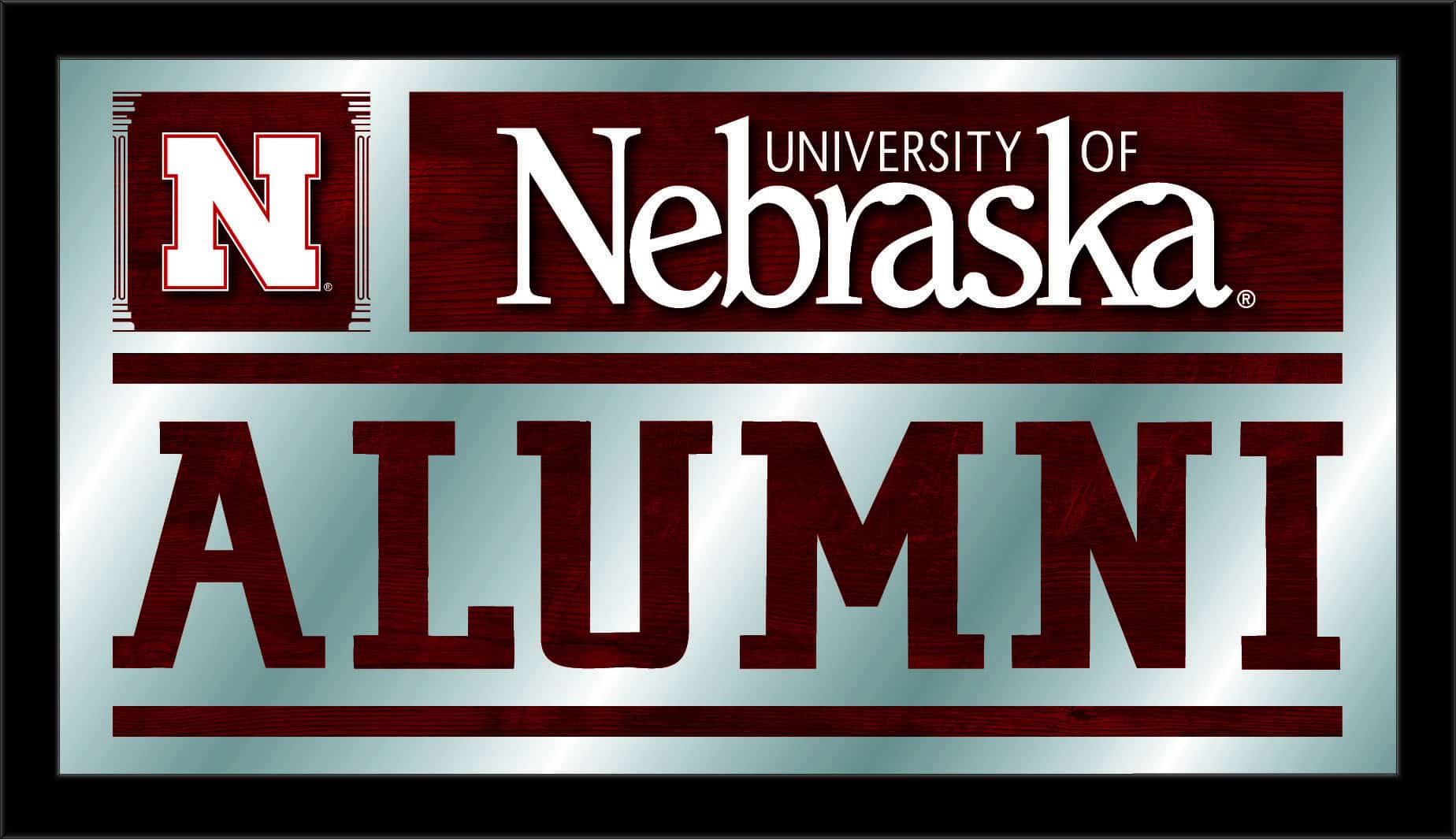 University of Nebraska 26x15 Alumni Wall Mirror
