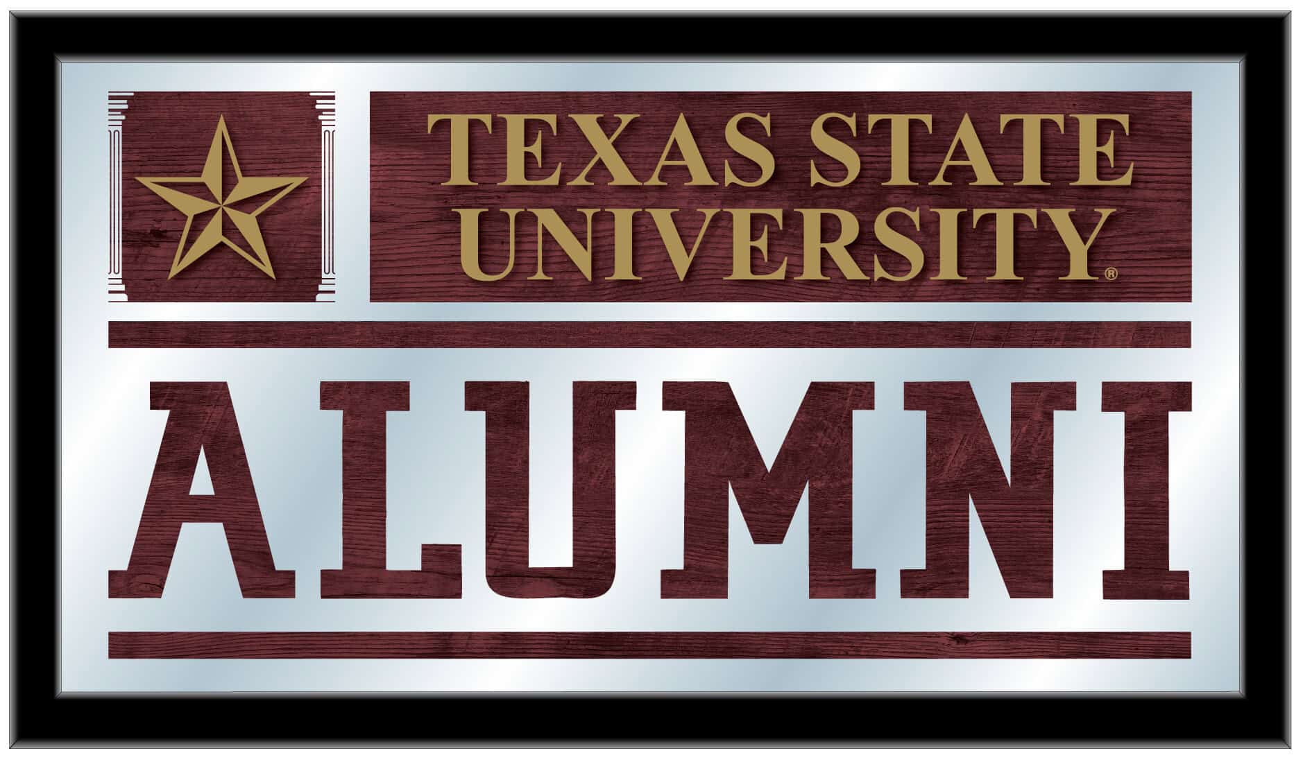 Texas State University 26x15 Alumni Wall Mirror