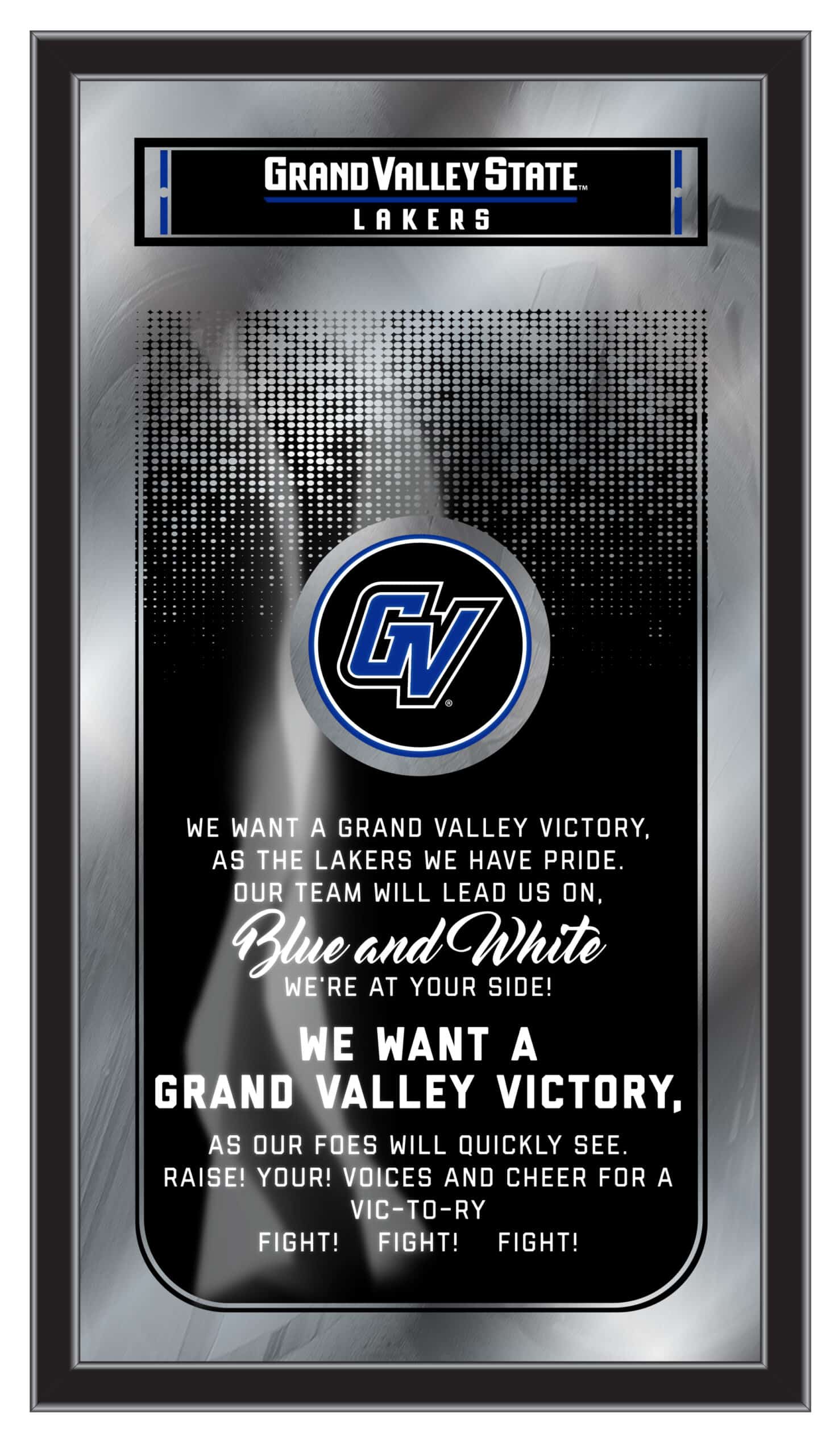 Grand Valley State University 26x15 Fight Song Wall Mirror