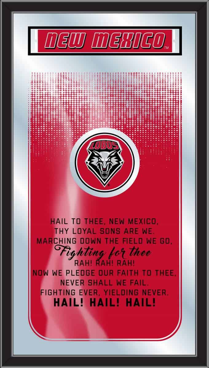 University of New Mexico 26x15 Fight Song Wall Mirror