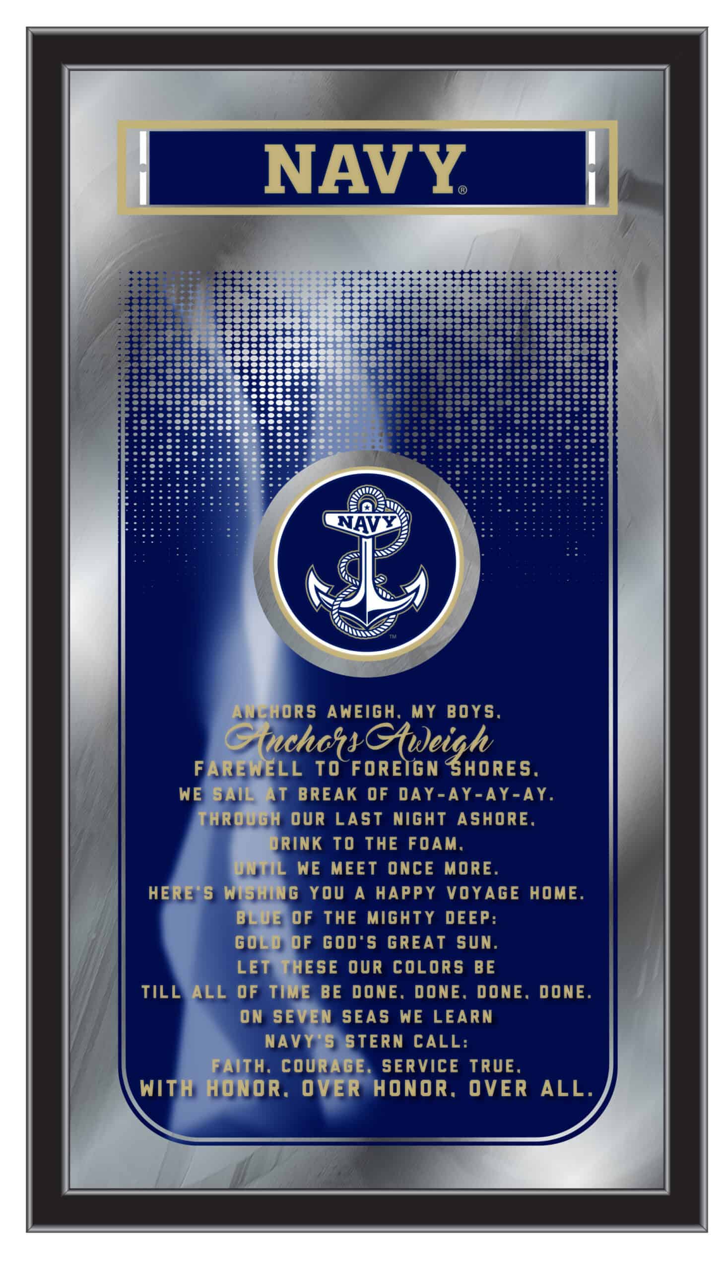 US Naval Academy 26x15 Fight Song Wall Mirror