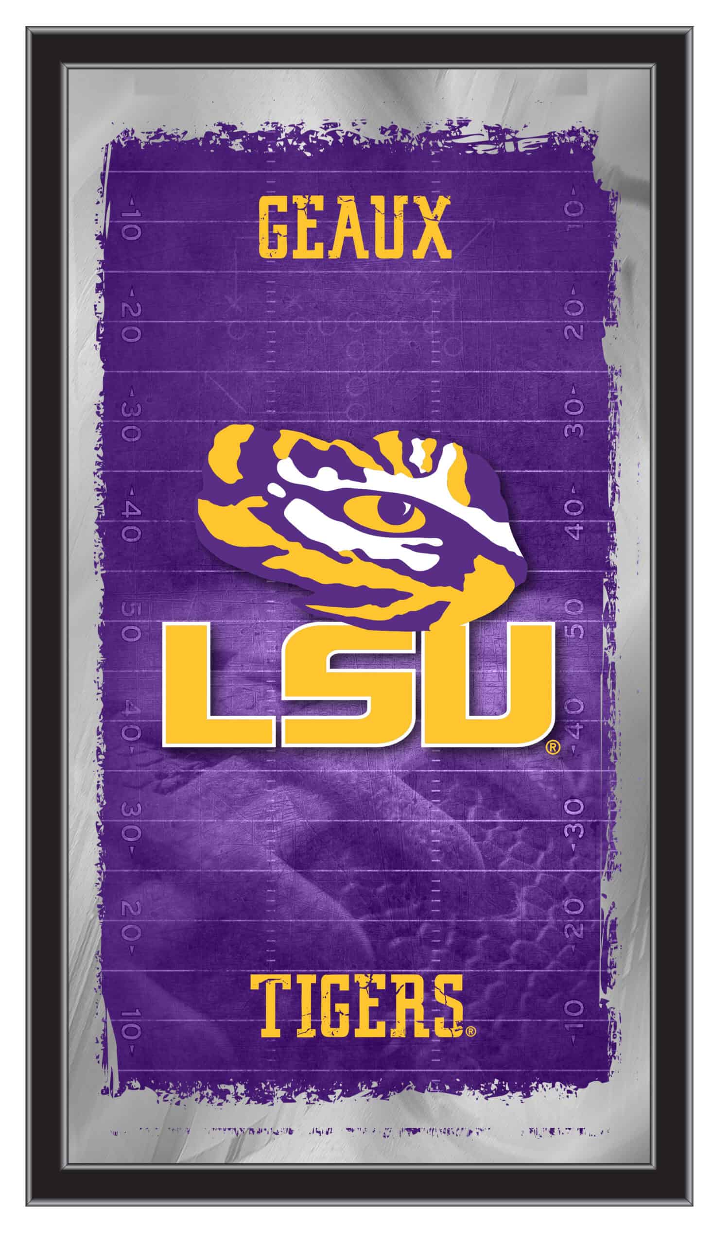 Louisiana State University 15x26 Football Wall Mirror