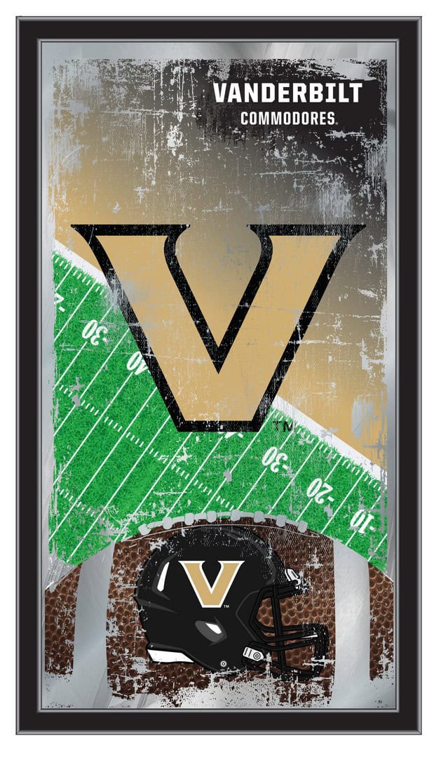 Vanderbilt University 15x26 Football Wall Mirror