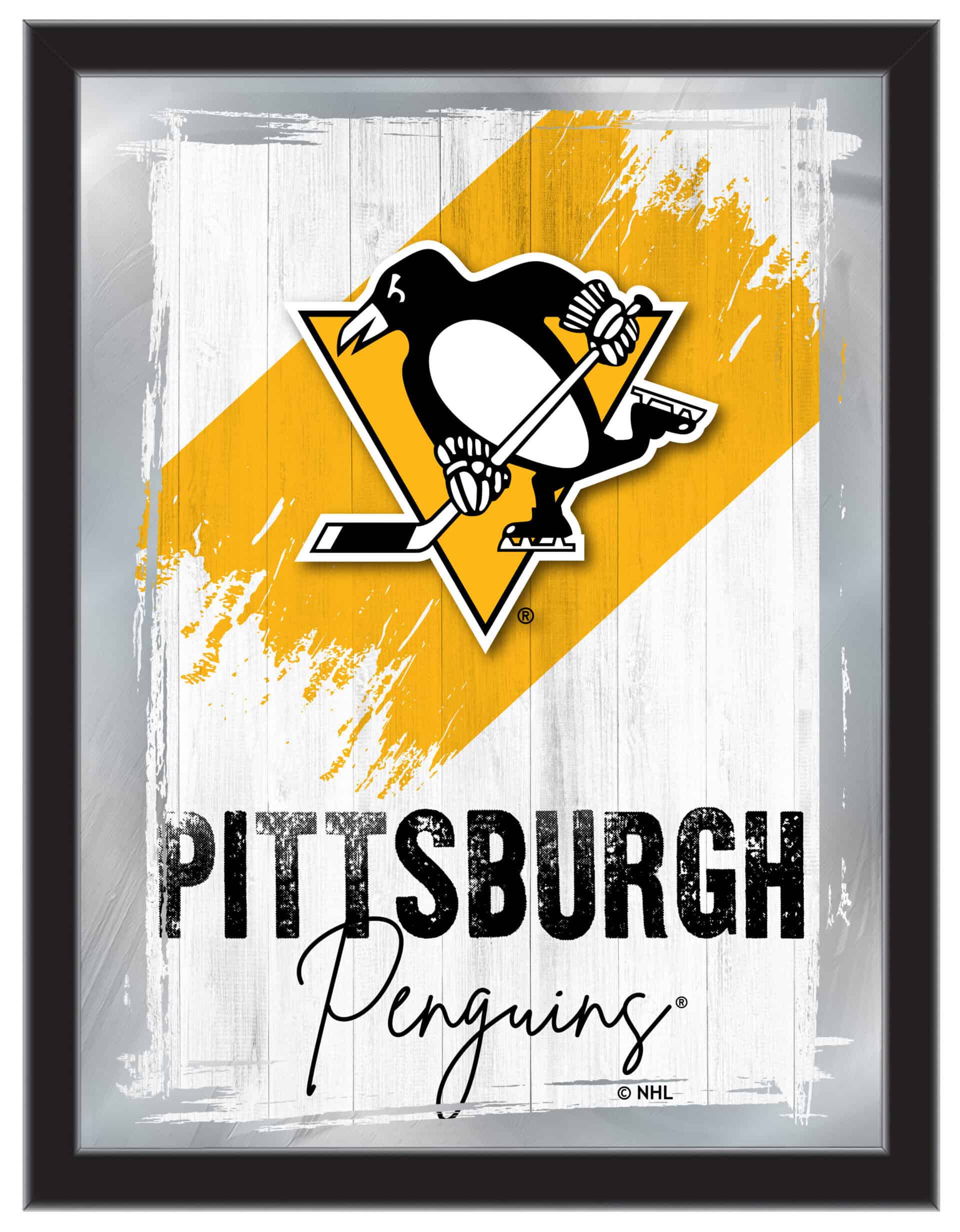 Pittsburgh Penguins 17x22 Logo Wall Mirror (Alternate)
