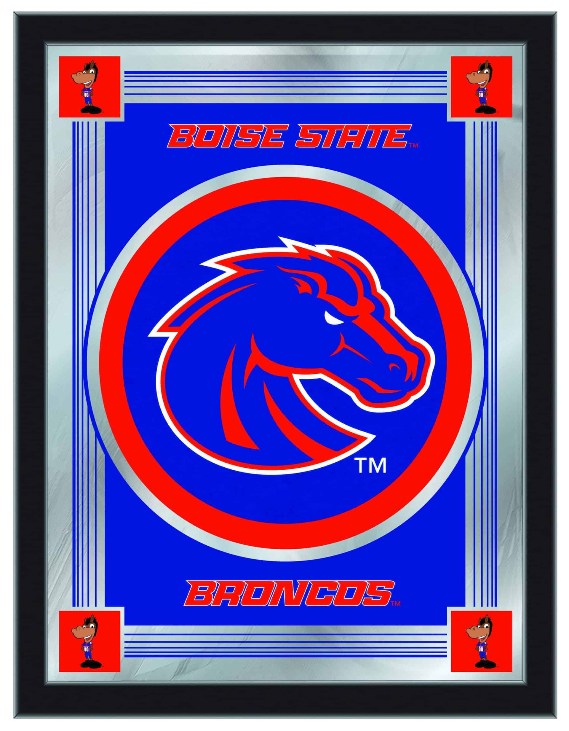 Boise State University 17x22 Logo Wall Mirror