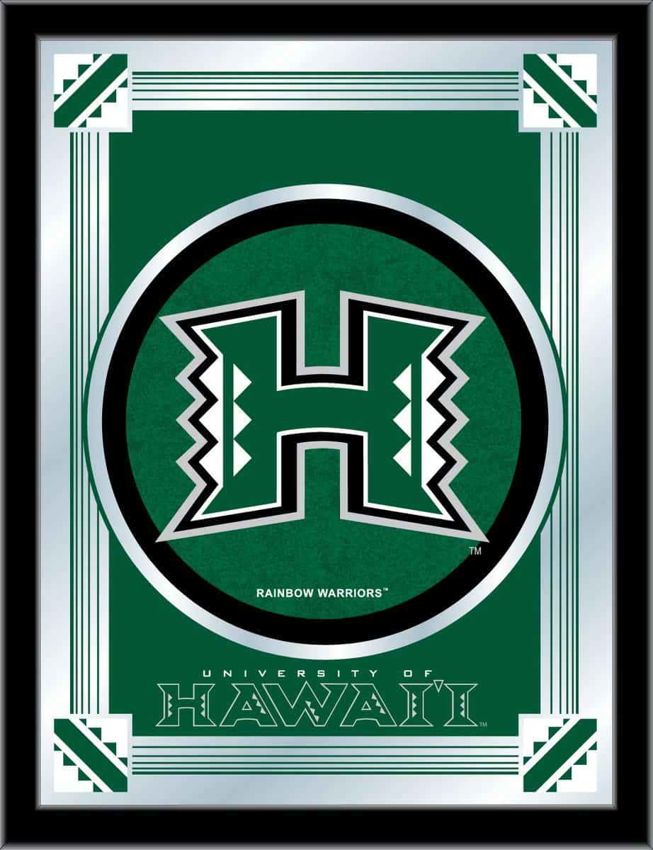 University of Hawaii 17x22 Logo Wall Mirror