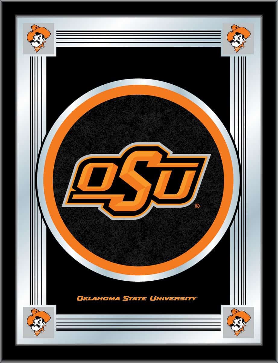 Oklahoma State University 17x22 Logo Wall Mirror