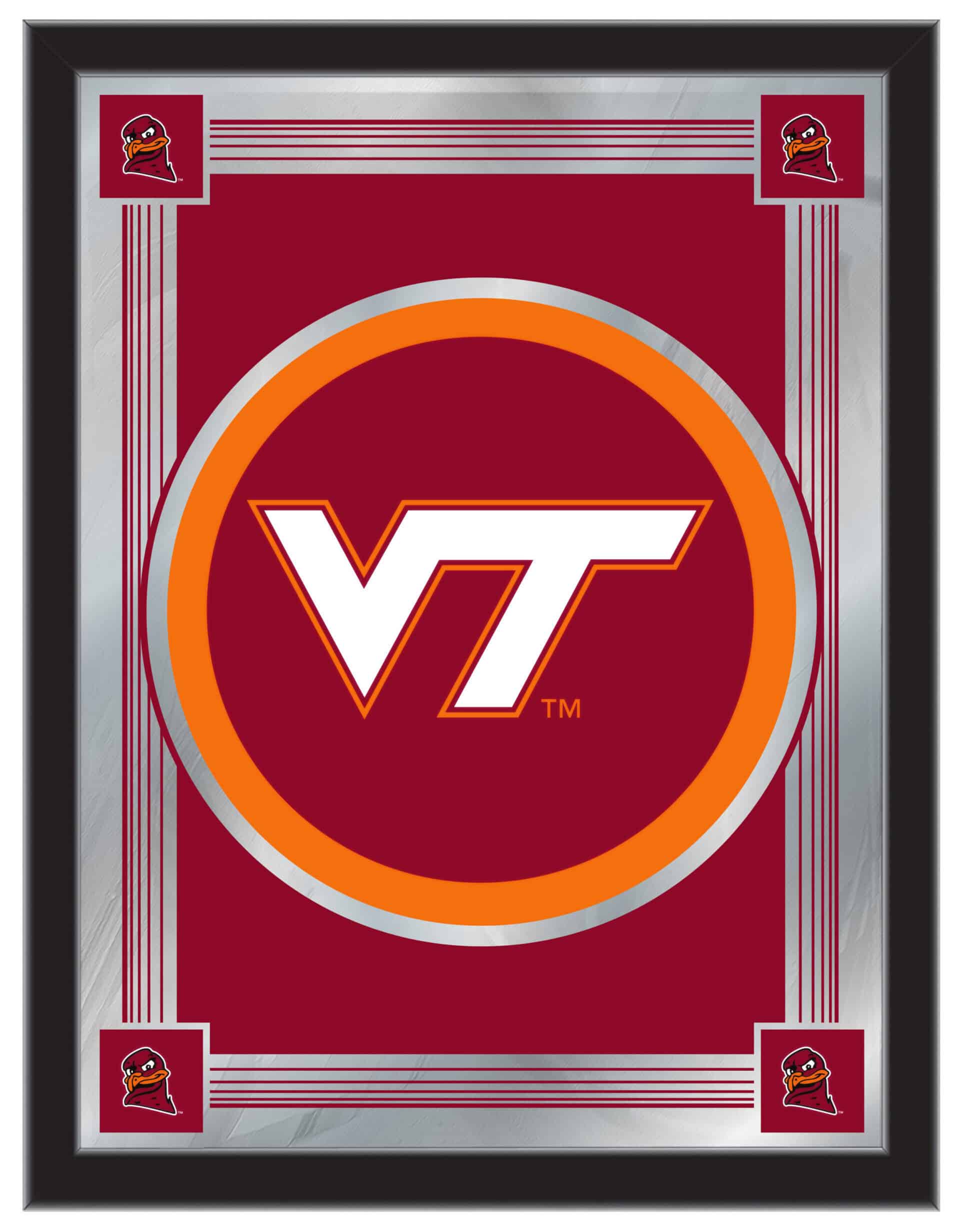 Virginia Tech University 17x22 Logo Wall Mirror