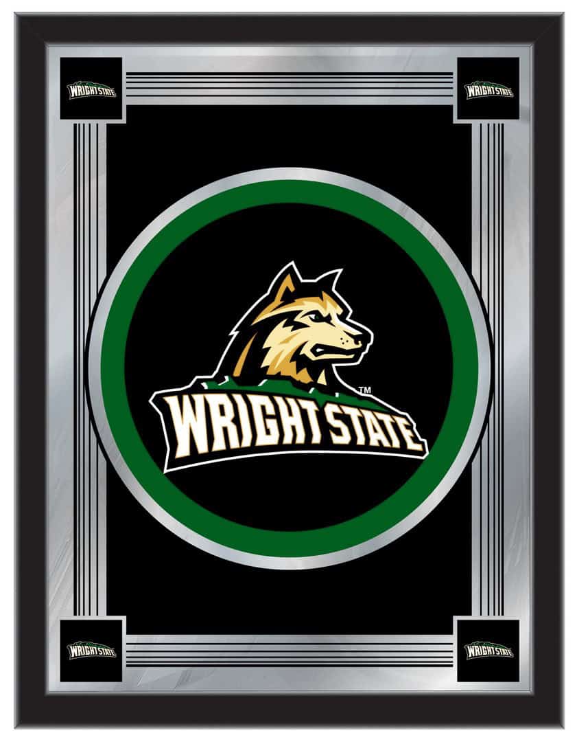 Wright State University 17x22 Logo Wall Mirror