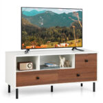Mid-Century TV Stand with Storage for TVs up to 50 Inches