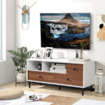 Mid-Century TV Stand with Storage for TVs up to 50 Inches