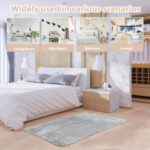 Modern Soft 4x6 Shag Rug with Anti-Slip Bottom