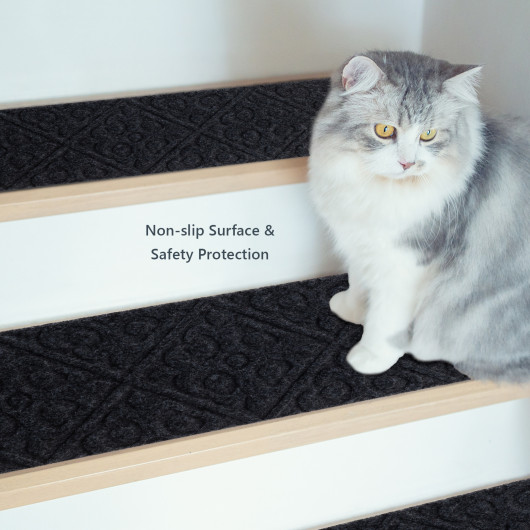 Non-Slip Indoor Stair Carpet Mats for Wooden Steps (Set of 15) - Image 13