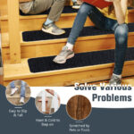 Non-Slip Indoor Stair Carpet Mats for Wooden Steps (Set of 15)