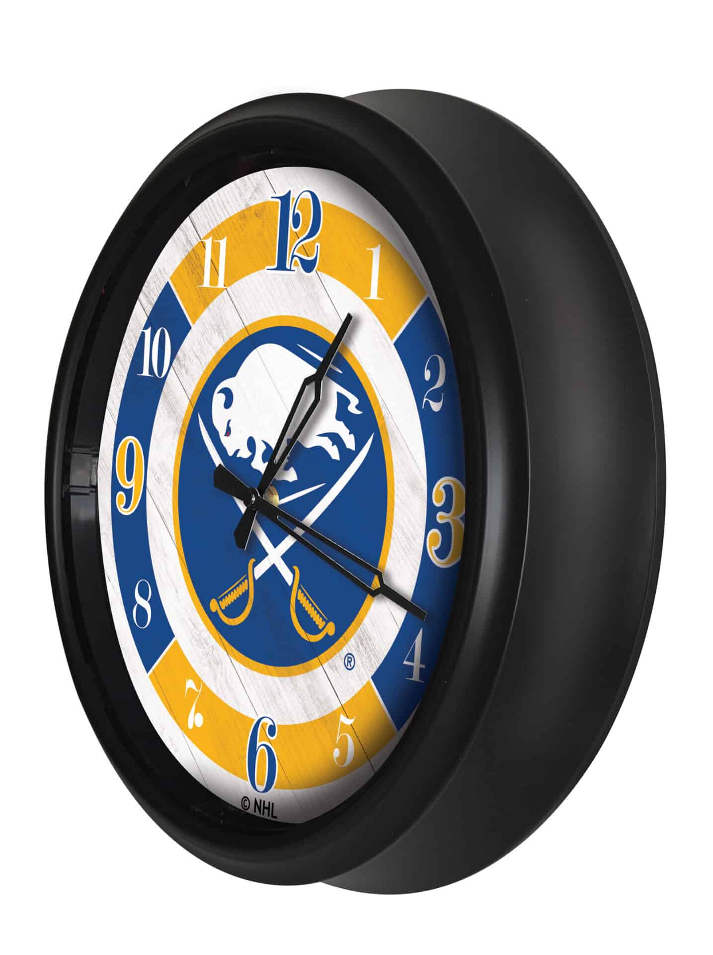 Buffalo  Sabres 14-Inch Indoor/Outdoor LED Wall Clock in Black - Image 2