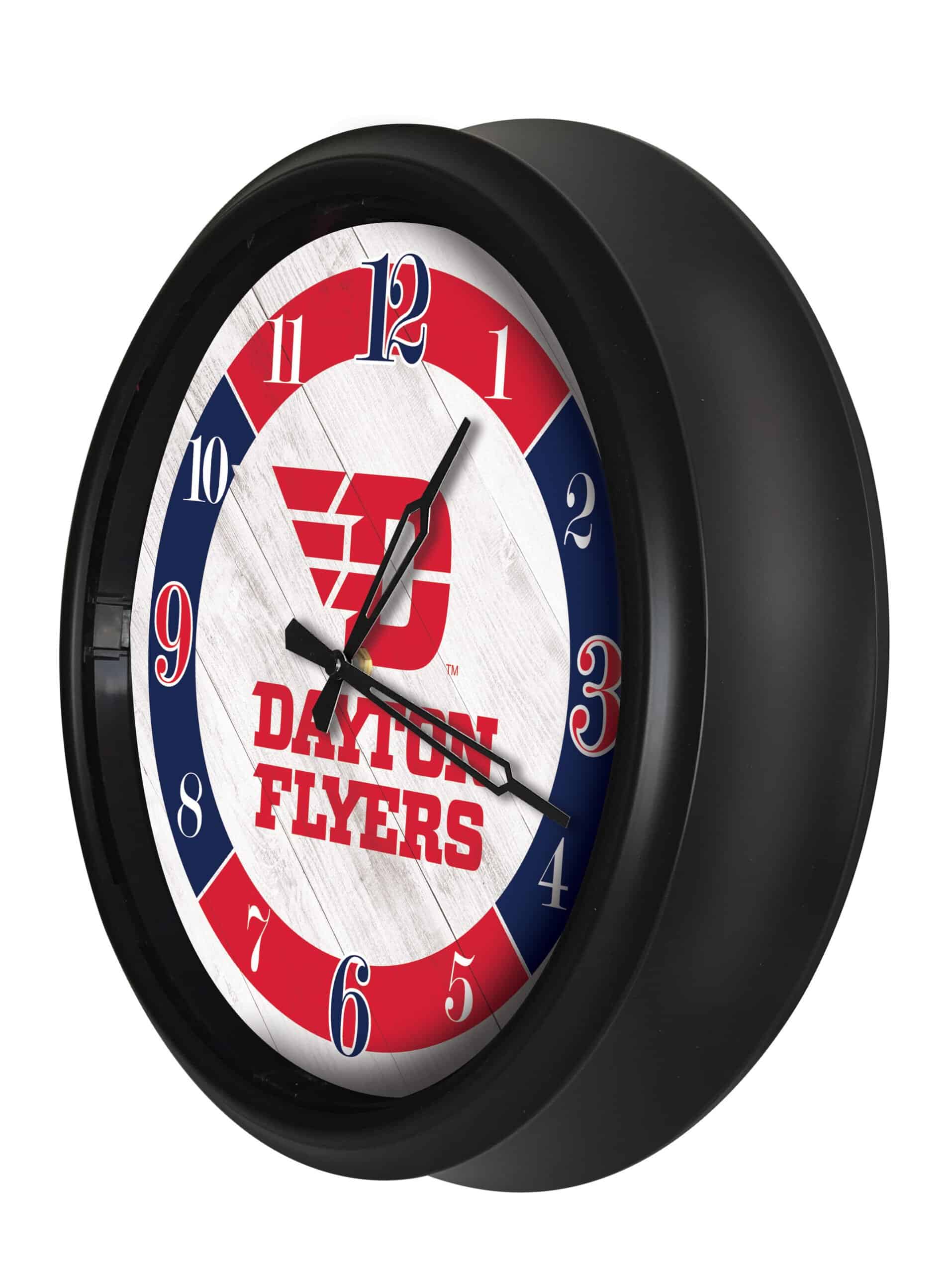 University of Dayton 14-Inch Indoor/Outdoor LED Wall Clock in Black