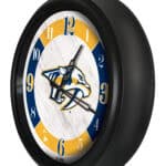 Nashville Predators 14-Inch Indoor/Outdoor LED Wall Clock in Black