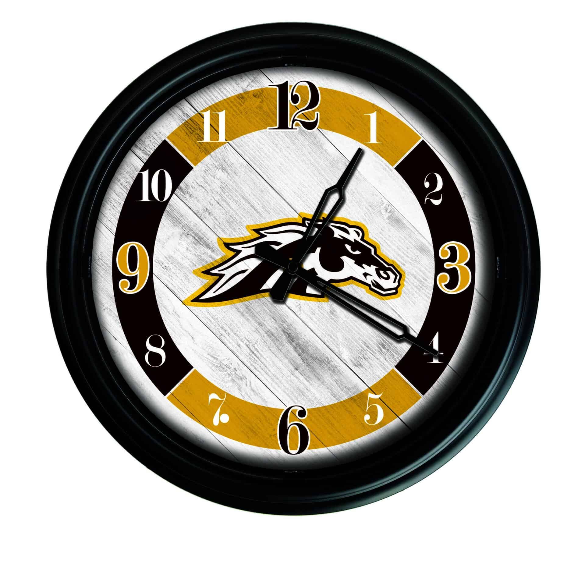 Western Michigan University 14-Inch Indoor/Outdoor LED Wall Clock in Black