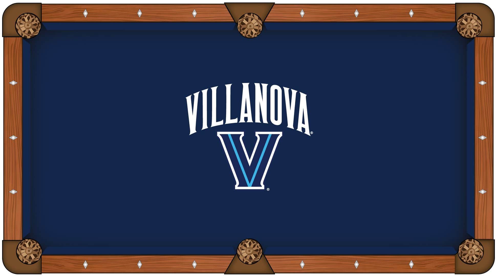 Villanova University Pool Table with Chardonnay Finish and Claw Leg