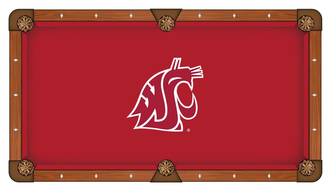 Washington State University Pool Table with Chardonnay Finish and Claw Leg
