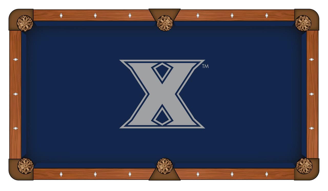 Xavier University Pool Table with Chardonnay Finish and Claw Leg