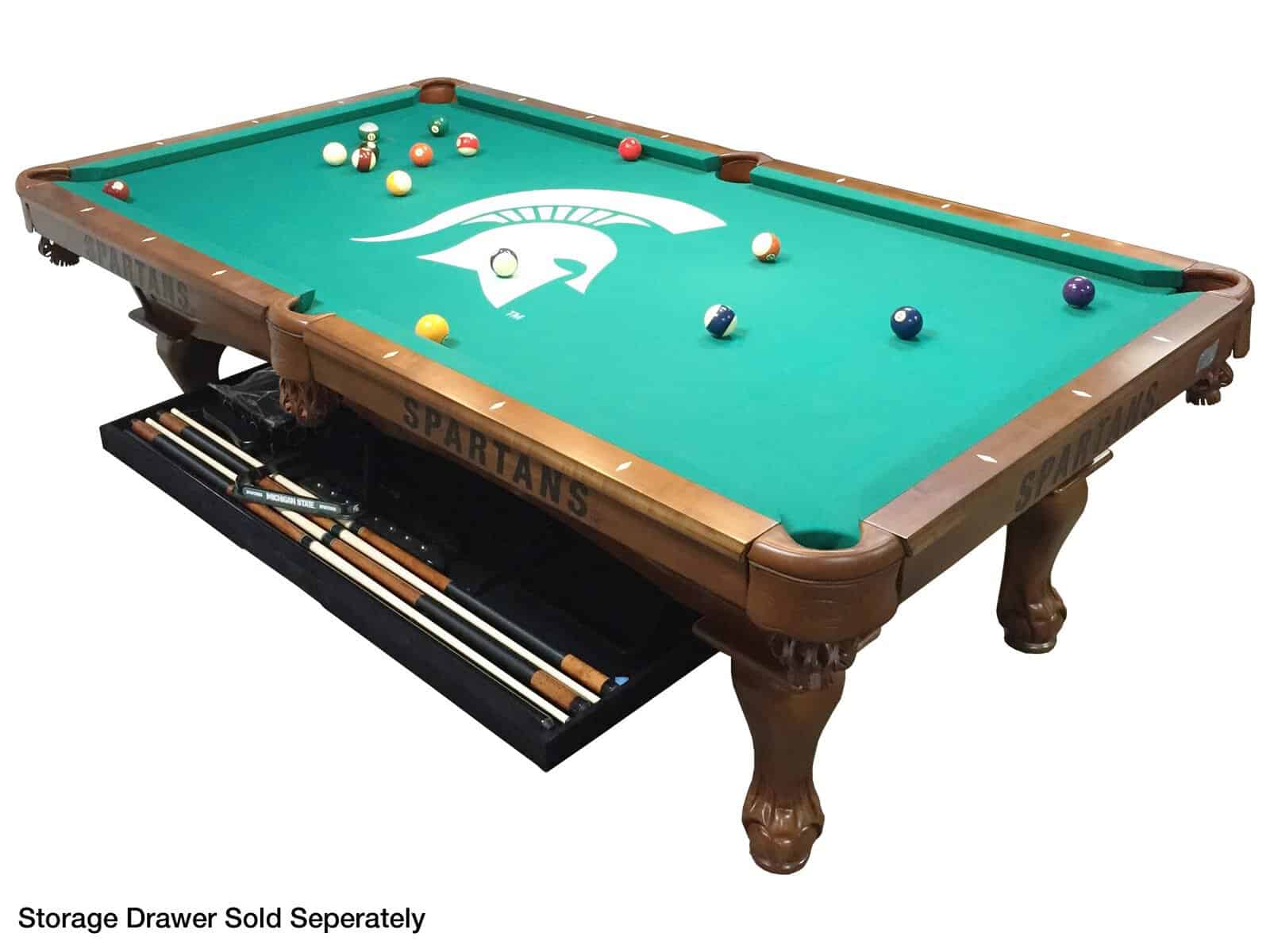 University of Alabama - Birmingham Pool Table with Navajo Finish and Tapered Leg - Image 10