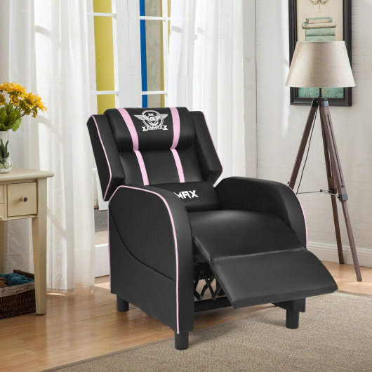 Reclining Massage Gaming Chair with Adjustable Backrest and Footrest - Image 15